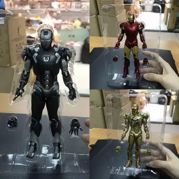 

17cm Style 4 Marvel Iron Man light Movable avengers Movie Action Figure PVC Collection Model toys for christmas gift