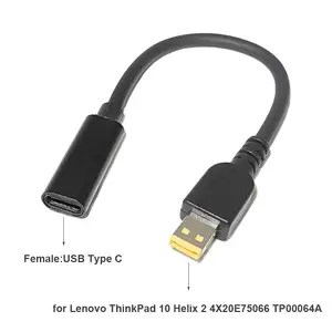 Adaptateur USB C vers Slim Tip Square 100W, convertisseur de chargeur vers  Type C pour Lenovo Thinkpad, Samsung S8/S9/Note, adaptateur de chargeur de  Surface - AliExpress