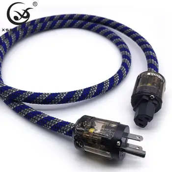 

Hi-End hifi audio US/EU power cord pure copper power cable P-004/P-004E power plug connector