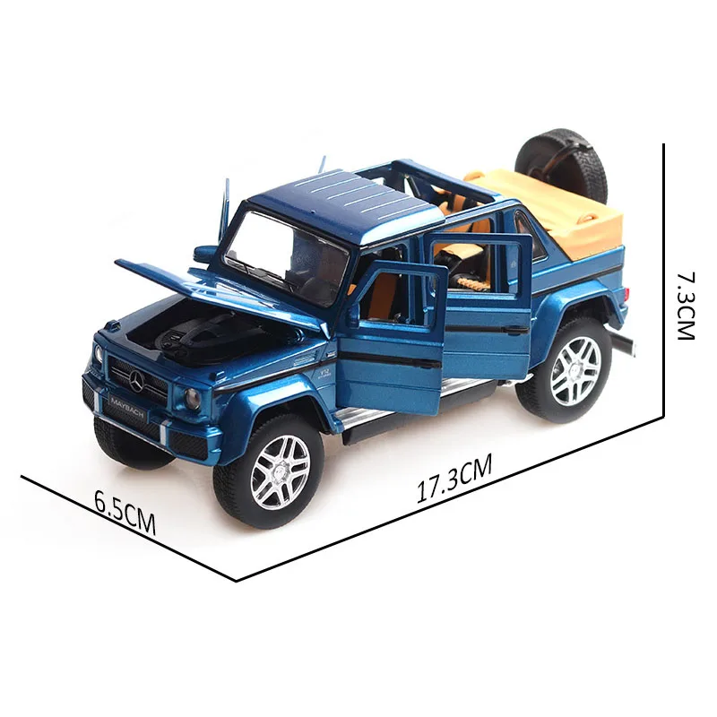 1/32 G650 внедорожник внедорожная литая модель автомобиля из металлического сплава Высокая симуляция машины огни Игрушки транспортные средства для детей Подарки для детей