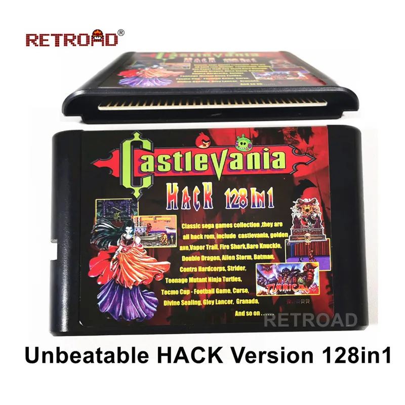 Retroadニュークラシックセガゲームコレクション無敵ハック版スーパー 128in1 悪魔城 ゴールデン斧 蒸気トレイル 火災サメ Memory Cards Aliexpress