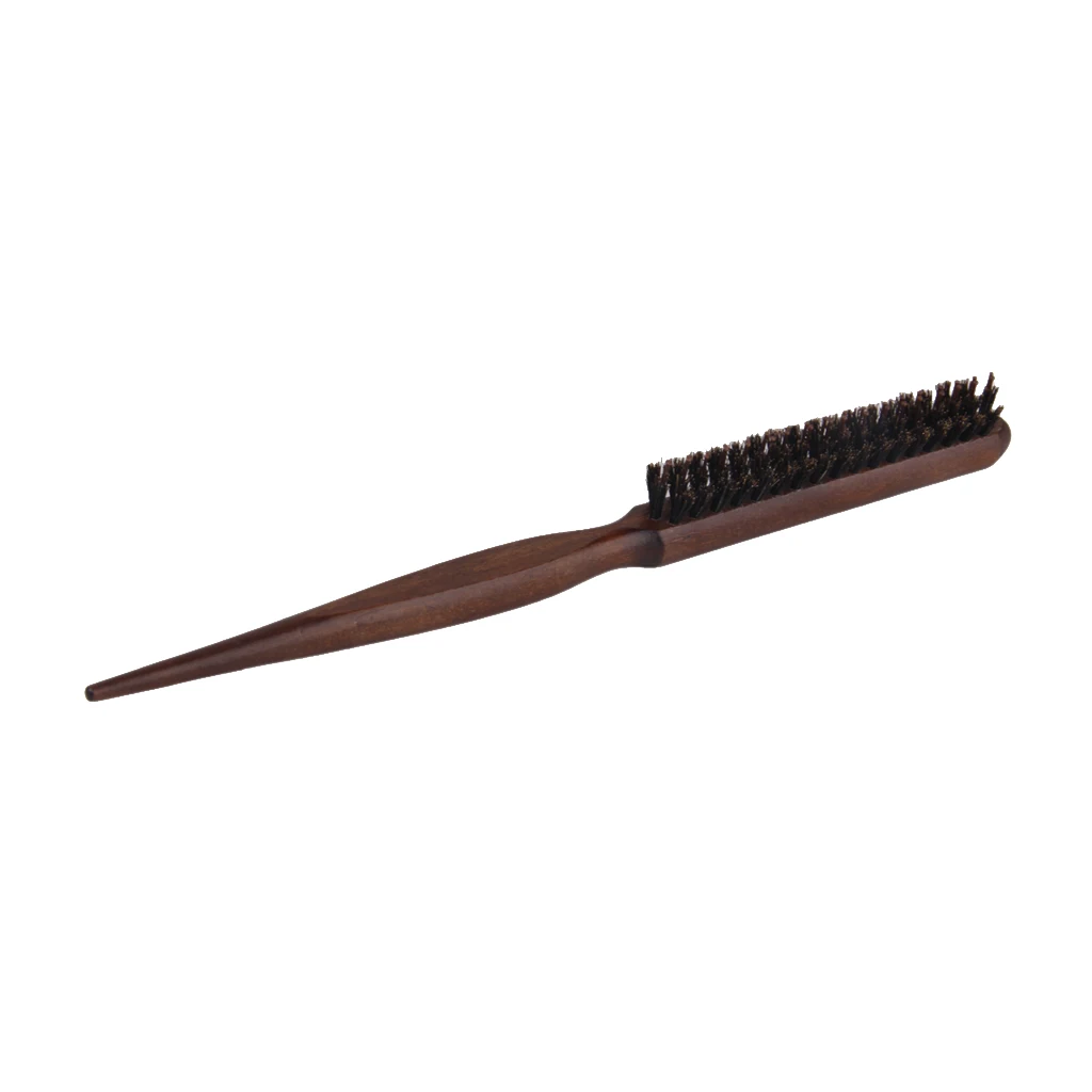 For Each Wooden Handle 3 Rows Of Bristle Hair Comb Brush Hairdresser Hairbrush Tool