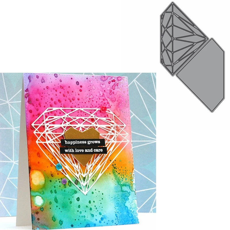 

Flawless Diamond Die Cuts For Cards Making Bright Diamond dies scrapbooking metal cutting dies new 2019