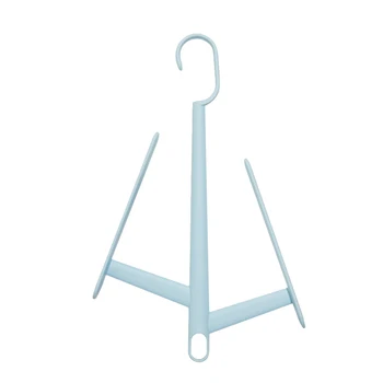 

Multifunction Double Hook Drying Rack Superimposed Wind Proof Hanger Hook for Shoes Home Blue A20