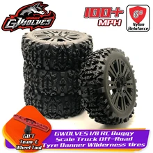 4 шт. GWOLVES 1/8 RC багги весы грузовик внедорожные шины баннер пустыня шины клей колеса конкурс практика для 1/8 RC автозапчасти