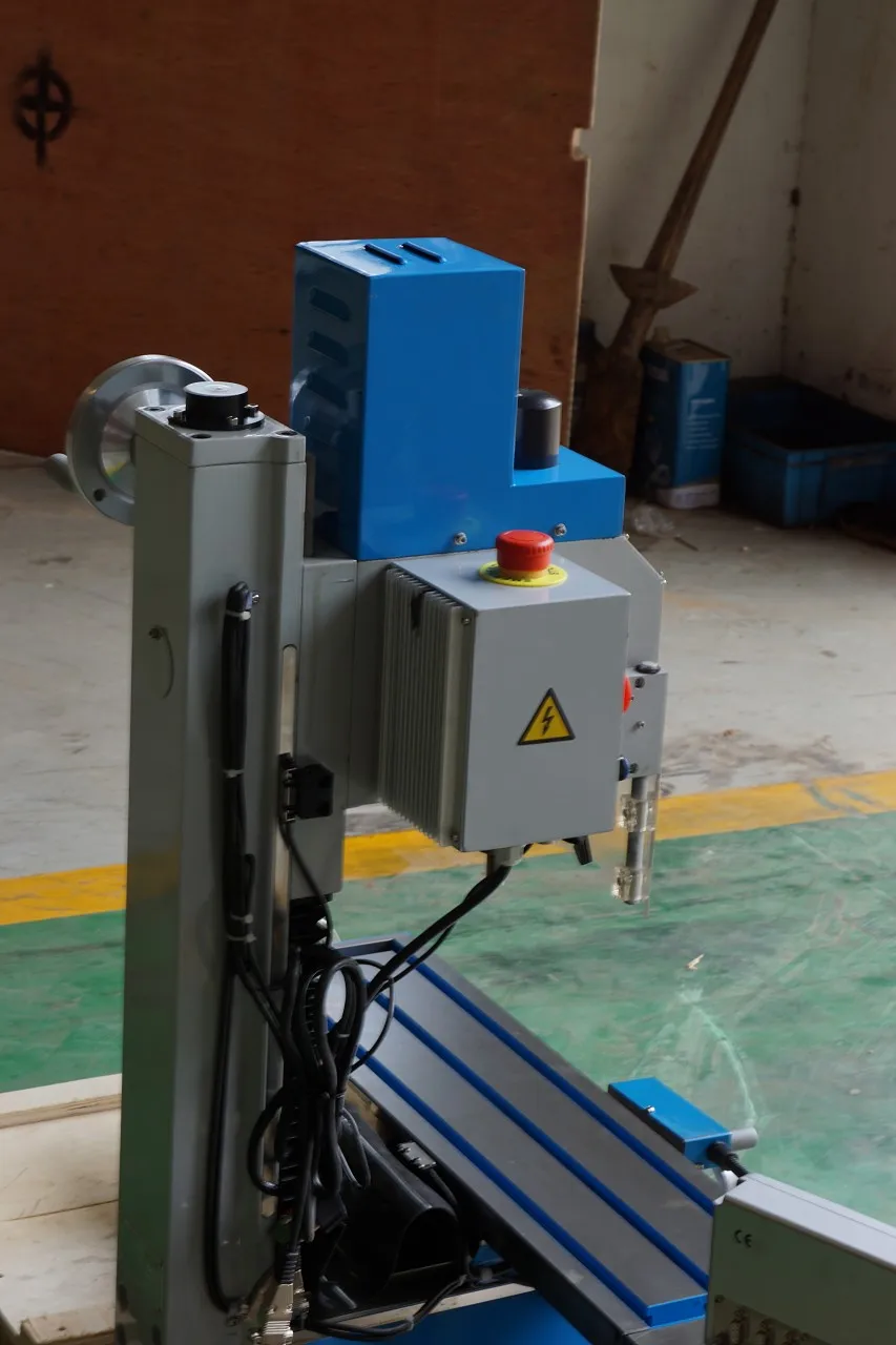 Mini milling machine metal drilling benchtop Desktop variable speed motor spindle WBM16L household tools