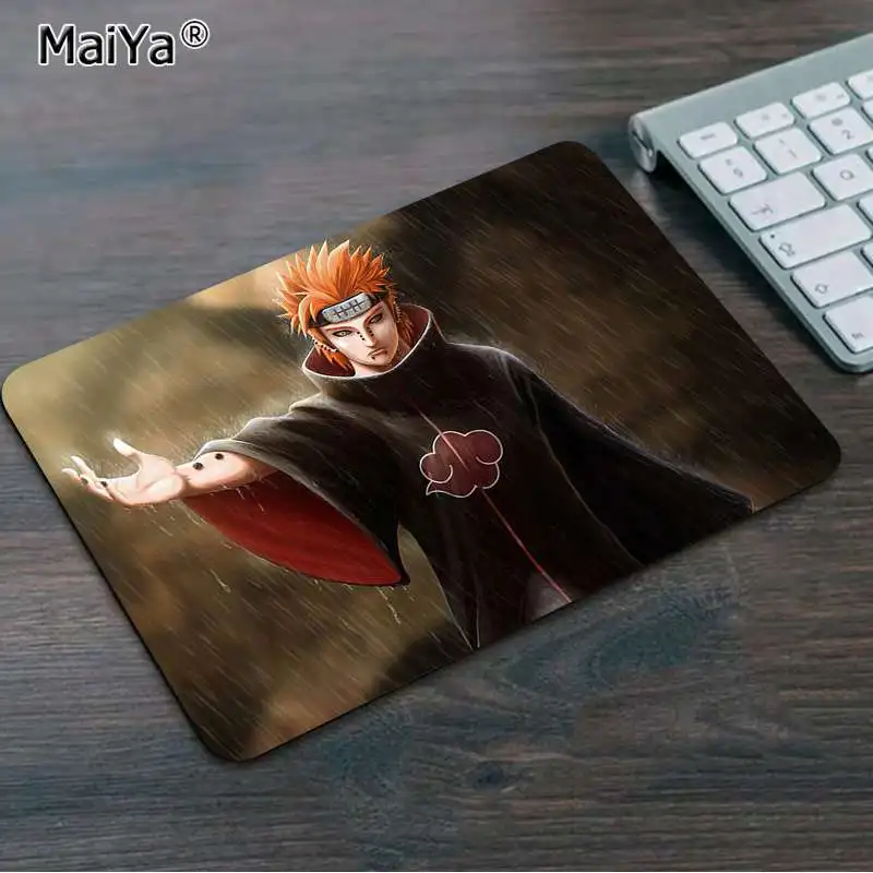 No Lock Edge25x29cm MaiYa Naruto Shippuden Akatsuki Pics компьютерная игровая мышь коврики резиновый ПК компьютерный игровой коврик для мыши - Цвет: No Lock Edge25x29cm