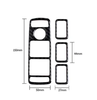

Car Carbon Fiber Window Switch Buttons Sticker Cover Trim fit For Mercedes Benz A B GLC C E Class W205 W213 W176