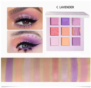 

9 Color Shimmer Eye Shadow Powder Matte Eyeshadow Tray Waterproof Pigment Eyeshadow Palette Makeup Glitter Cosmetic TSLM1