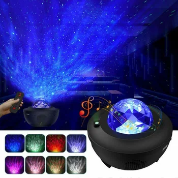 

LED Projector Night Light Starry Lamp Water Wave Style Kids Children Room Decor Bedroom Decor Projection Lamp