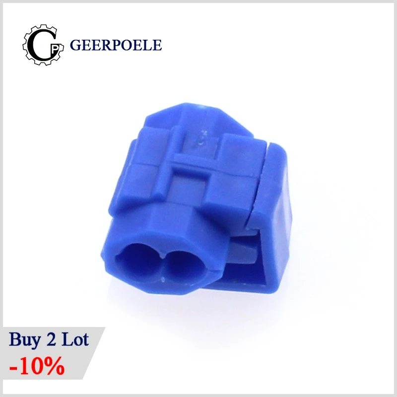 10 pcs/lot Lossless Joint Blue/Red/Yellow Crimp Terminal Quick Lock Wire Electrical Cable Connectors Clip Wire lip