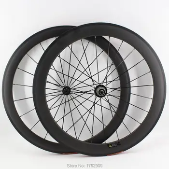 

Newest 700C front 50mm+rear 60mm clincher rim Road bike aero matte 3K full carbon bicycle wheelset 20.5 23 25mm width Free ship