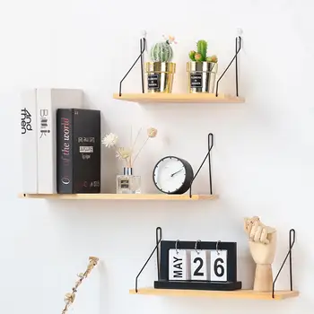 

Nordic Style Metal Wall Mount Shelf Kids Room Rack Decoration Storage Organizer DIY Wall Decoration Holder Home Decor