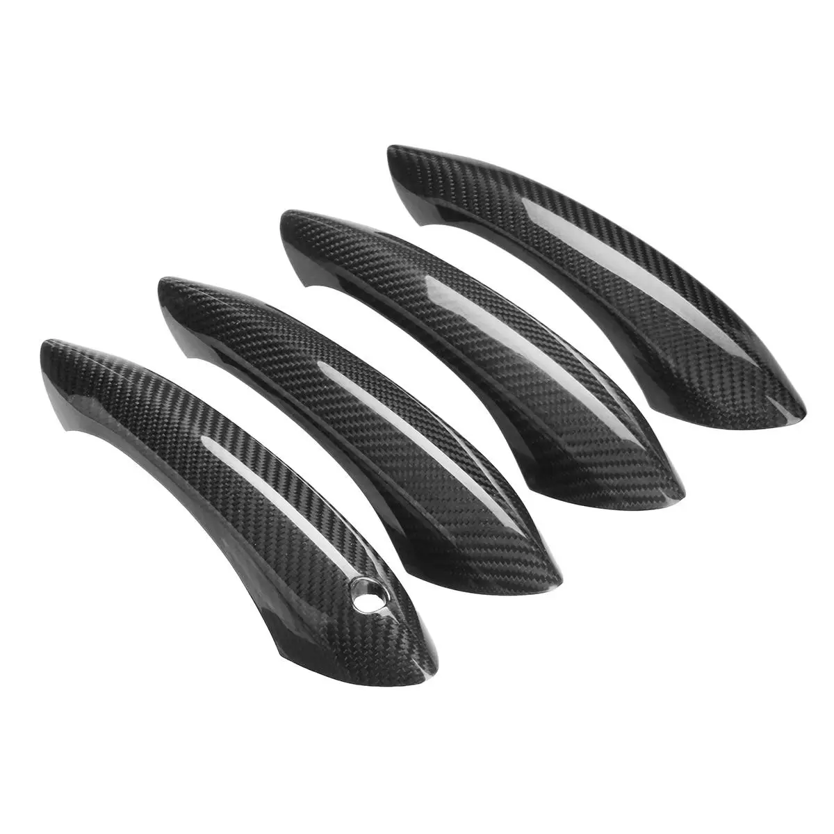 

F07 F10 Real Carbon Fiber 4x Car Exterior Door Handle Cover Trim For BMW 5 6 7 Series F07 F10 F11 520i 528i 535i M5 F06 M6