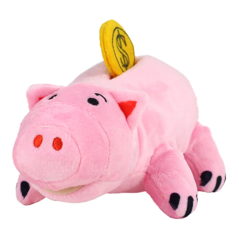 Hamm Pig История Игрушек Плюшевая Игрушка Базз Лайтер Вуди шериф Хамм свинья выдавливает инопланетян маленькие зеленые мужские Брелки Подвески мягкие куклы - Цвет: Hamm Pig