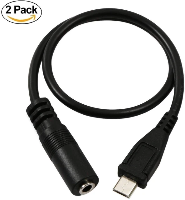 Mini USB Type B to 3.5mm Male Jack Adapter Cable 4 PIN Stereo Audio - 50cm