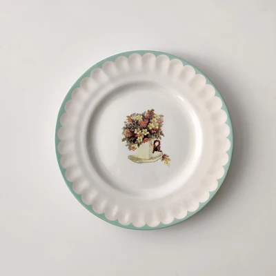Details about   Dish Ceramic Dessert Plates Cake Porcelain Food Platter Tableware Dinnerware New