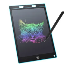 Tablet de escrita lcd, 12 Polegada almofada de desenho, tela colorida doodle e scribbler placas para crianças adultas que aprendem, os melhores presentes