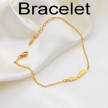 

Anniyo 18cm + 3cm Curacao Bracelet Women Girls Gold Color Stainless Steel Netherlands Jewelry Hand Chain Bangles #119021