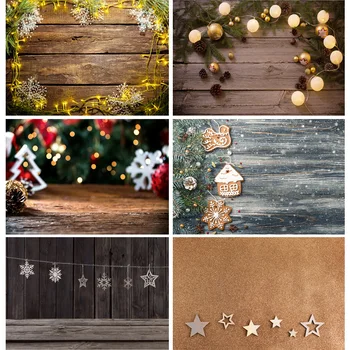 

Christmas Photography Backdrops Wooden Board Photo Background For Photo Studio Props Christmas Decoration 20106ZSD-07