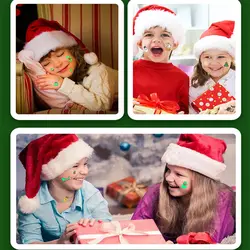 10PCs Cartoon Holiday Waterproof Temporary Santa Toy Christmas Tattoo Sticker Luminous Funny