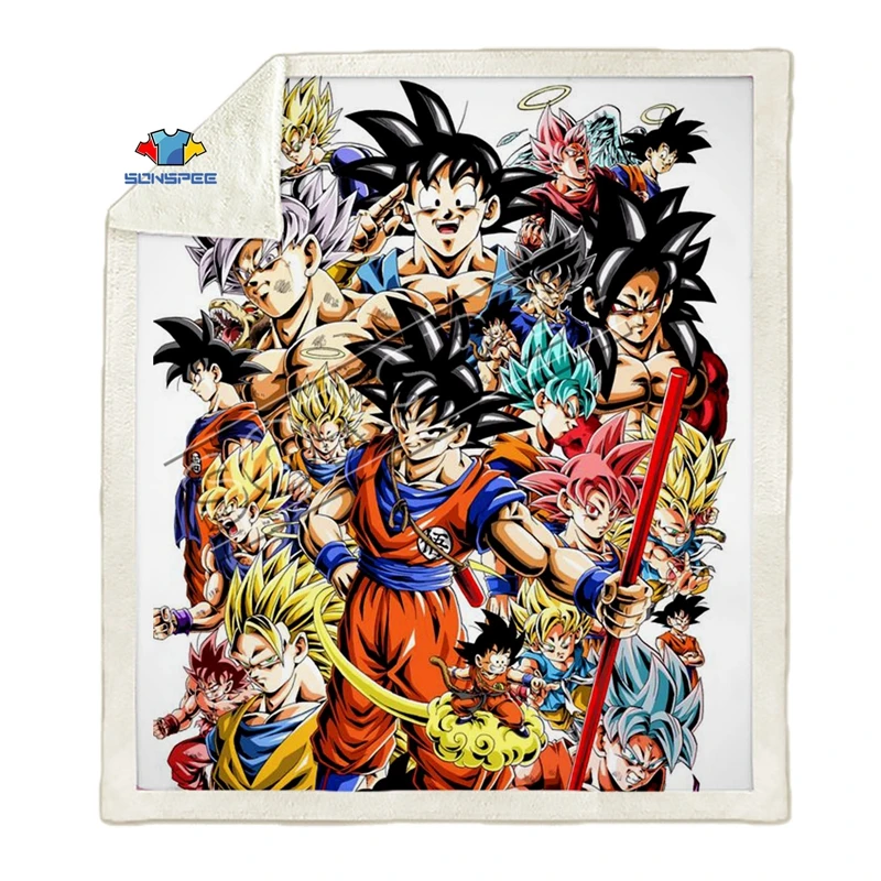 26 Dragon ball Гоку диван в стиле аниме путешествия молодежное постельное белье Узорчатое набивное одеяло покрывало для мальчика девочки путешествия одеяло квилт для софы - Цвет: 26