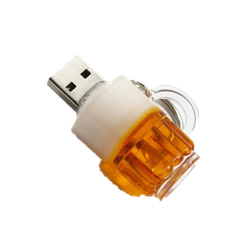 Пивная кружка Usb флеш накопитель память u диск флэш Водонепроницаемый Pendrive 128 ГБ 512