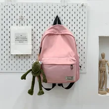 Школьная Сумка Женская водонепроницаемая Студенческая простая нейлоновая Рюкзак Повседневная струнная сумка рюкзак Универсальный Mori Girl Line Literature And