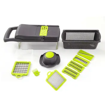 

2020 New 7 in 1 Vegetable Slicer Safe Blades Veggie Grater Different Blades Food Cutter