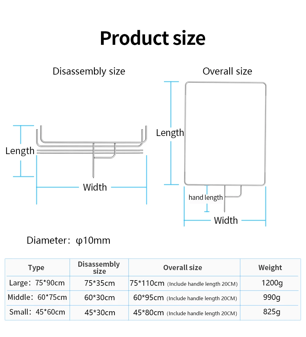 Removable Video Studio Stainless steel Flag Panel Reflector Diffuser Fotografia