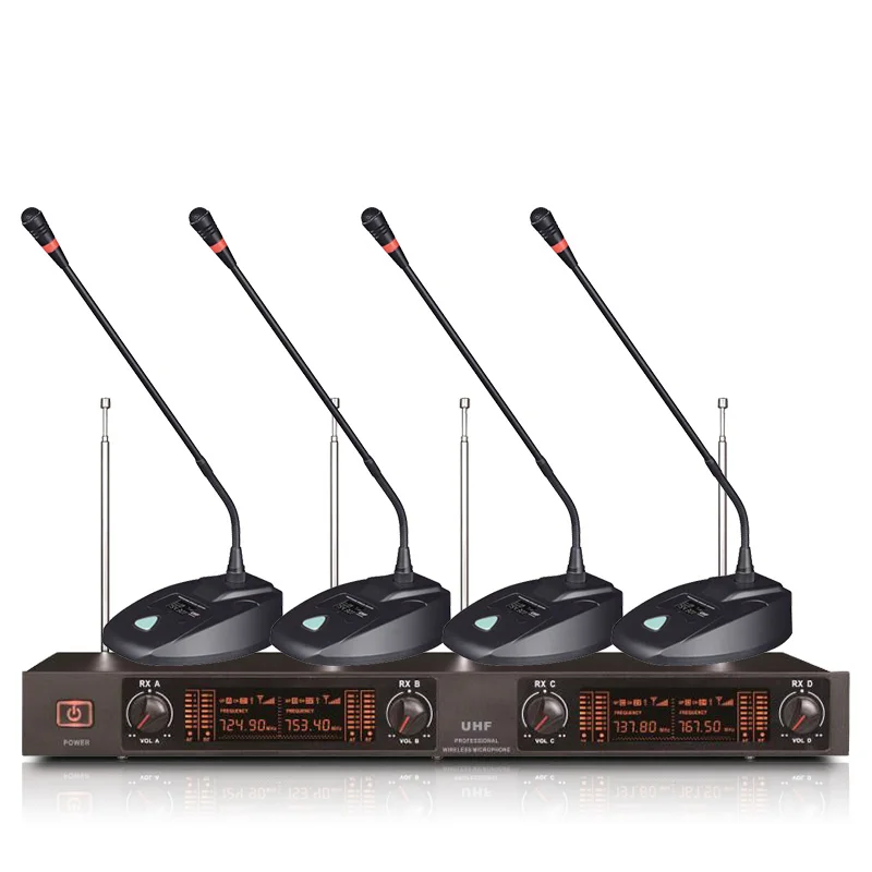 Уличная Профессиональная Беспроводная микрофонная система VHF 4