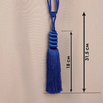 

Curtain brush "Nargiz", 70 ± 1 cm, color blue