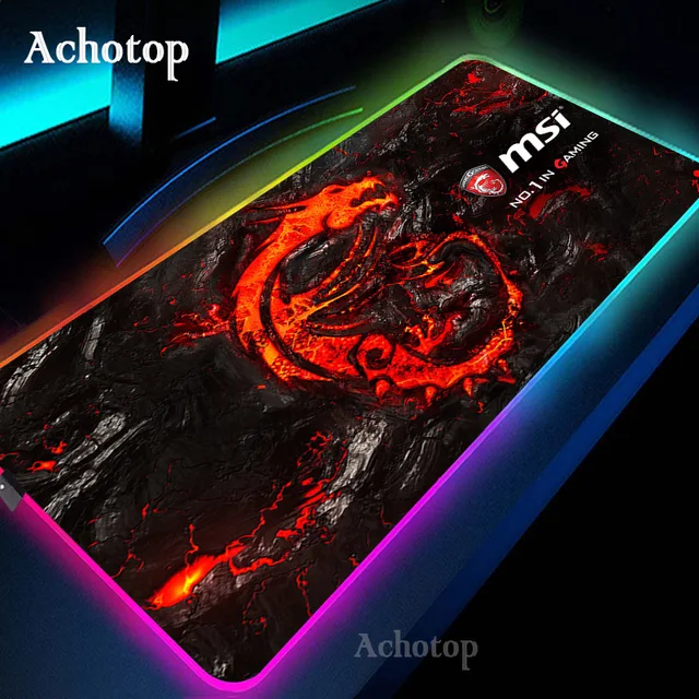 Large Office RGB LED Illumination Mouse Pad Mat Game Gamer Razer Gaming Mousepad Keyboard Compute Anime Desk Mat for CSGO 13