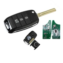 Wilongda 3 botão remoto flid dobrável chave remota com 4d60 chip 433mhz para kia k3 chave