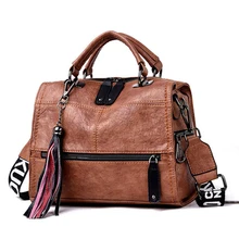 Винтажные женские ручные сумки для женщин черные женские кожаные роскошные сумки женские сумки дизайнерские высококачественные повседневные сумки