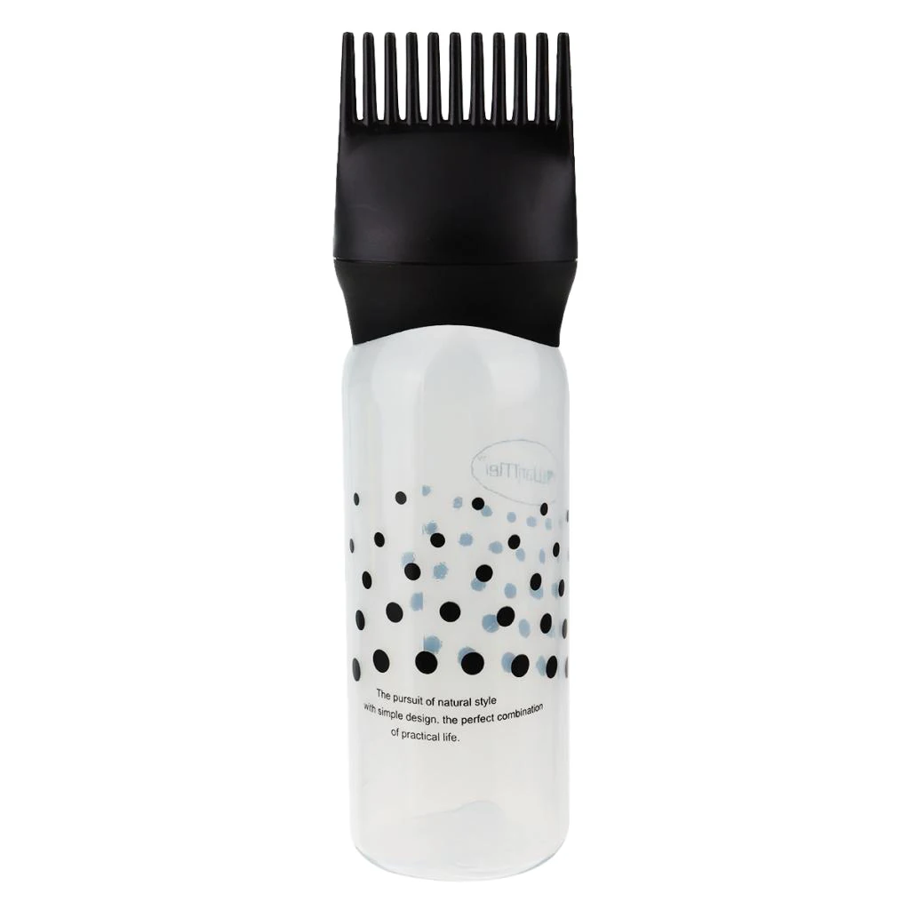 120ml Hair Dyeing Comb Applicator Bottle Hair Coloring Tinting Dispenser Empty Hair Dye Bottle Hair Colouring Comb