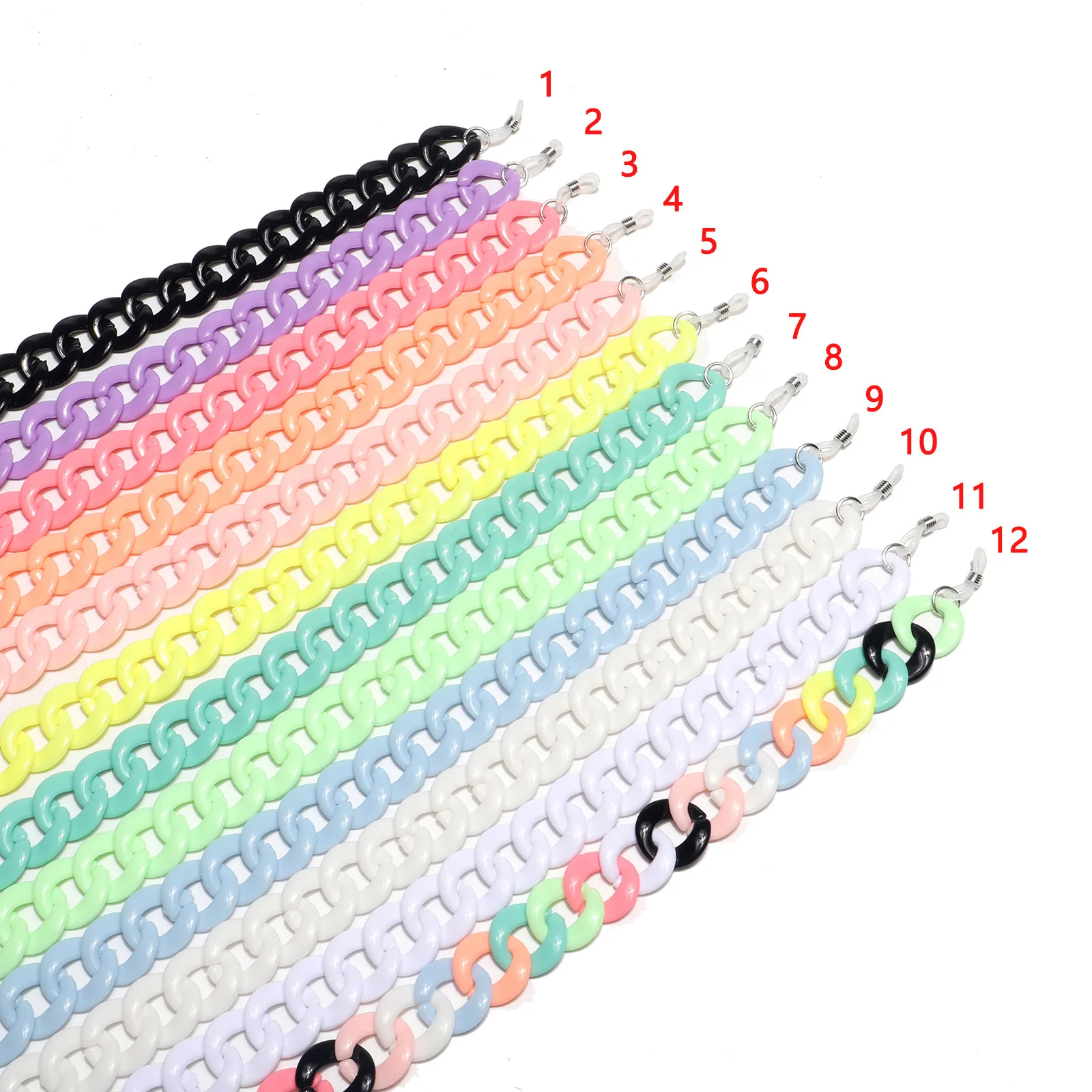 Resin Acrylic Reading Glasses Hanging Neck Chain Sunglasses Lanyard Eyeglasses Strap Fashion Accessories | Аксессуары для одежды