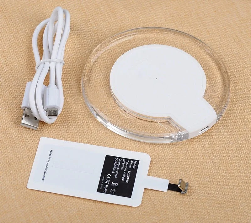 Беспроводное зарядное устройство для Samsung Galaxy S3 S4 S5 Note3 4 Qi приемник iphone Micro usb Type