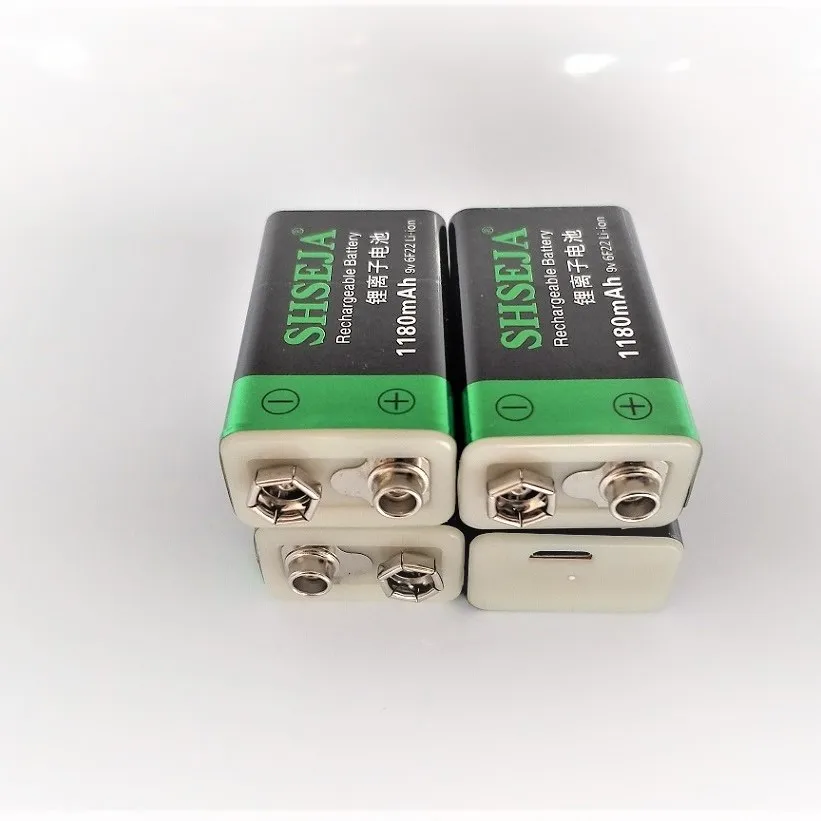 Rechargeable Lithium Batteries 9V 1180mWh lithium li-po li-ion rechargeable battery