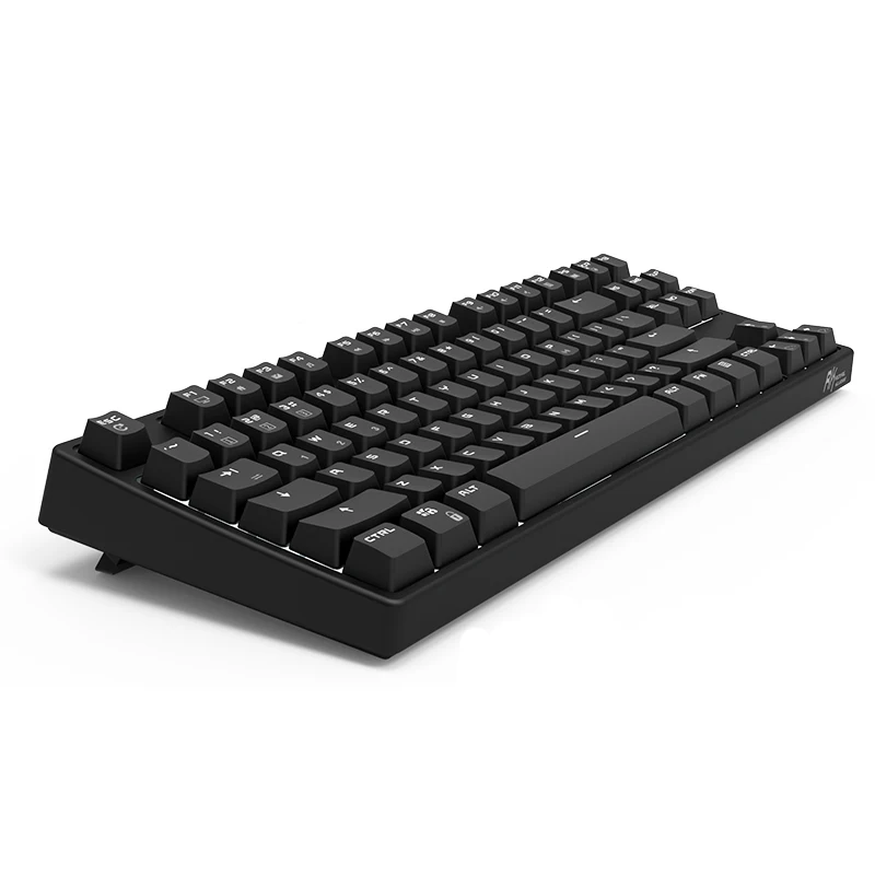 Teclado de Jogos Preto Teclas Teclado Mecânico Cereja mx Marrom Azul Switches Branco Led Backlit Nkro Rk987 Tkl 87 - Imagem 2