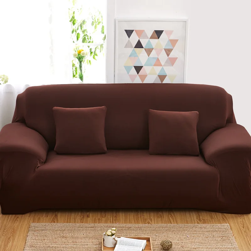 

Elasticity Solid Color Sofa Cover All Edges Included Versatile Case Sofa Slipcover Full Cover Anti-slip Universal Single Person