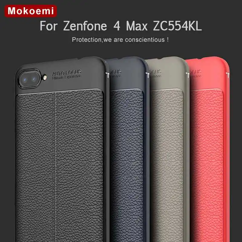 Mokoemi Личи шаблон Ударопрочный Мягкий 5," для Asus Zenfone 4 Max Plus ZC554KL чехол для Asus Zenfone 4 Max Pro Чехол для телефона