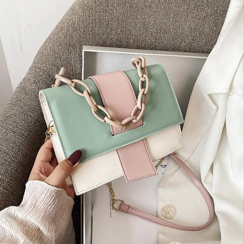 

Luxury Designer Women Bag 2020 Chain Handbag Female Shoulder Bag Fashion PU Leather Crossbody Bags Brand High Quality