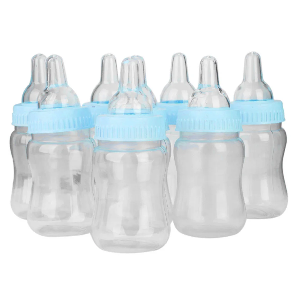 12x Baby Shower Favors Mini Bottle Candy Gift Box for Boy Girl Newborn Birthday Party Decoration
