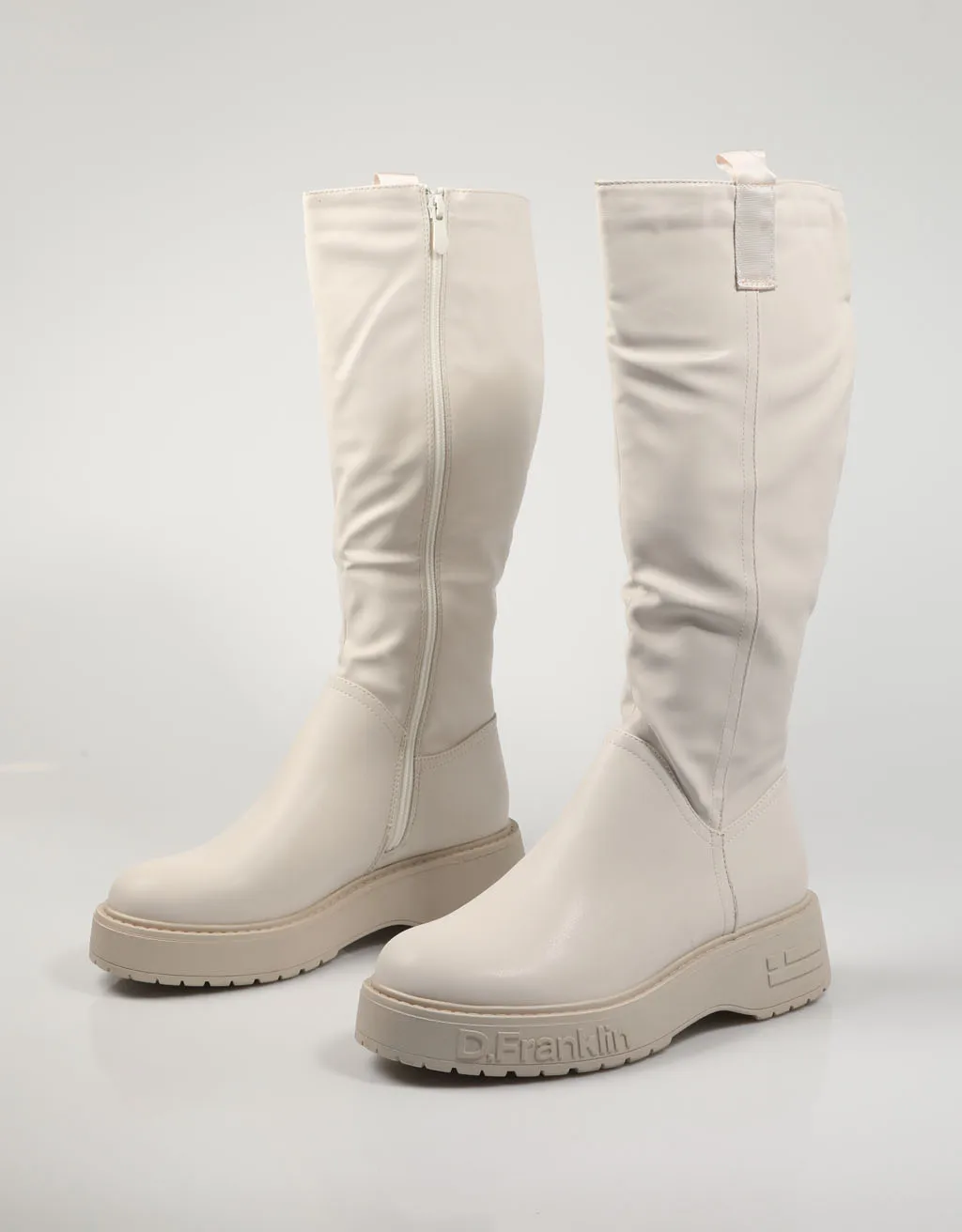 DR FRANKLIN BOOTS BEIG Ice multi skin wedge half women's BOOTS Ice BOOTS  Woman Shoes Casual Fashion 77332|Ankle Boots| - AliExpress