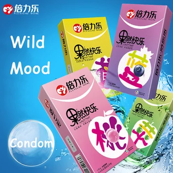 

Pleasure More 10PCs Fruit Flavor Condoms For Men Strawberry Blueberry Taste Penis Sleeves Sex Set Ultra Thin Condom For Adults