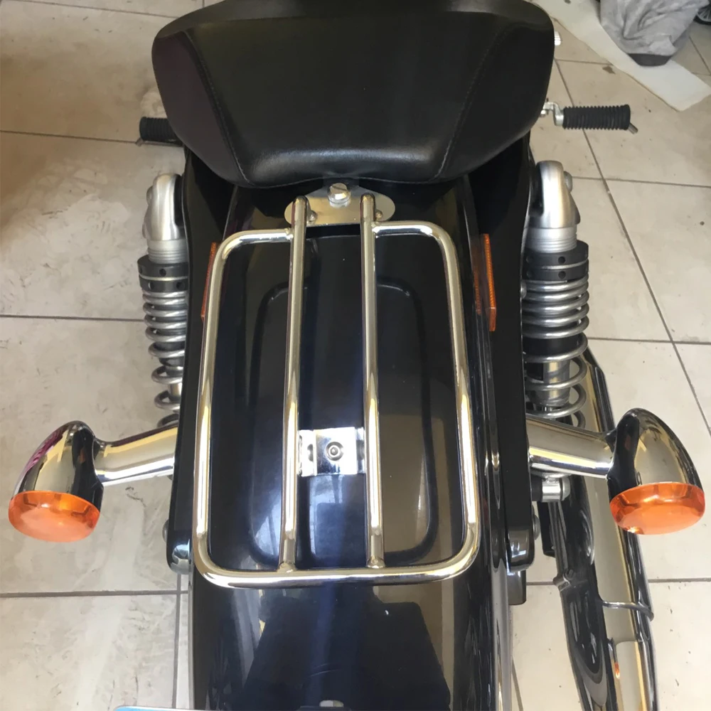 

Мотоцикл багажник на заднее крыло Поддержка полки соло сиденья для Harley XL Sportsters железа 48 883 XL1200 2004-2019 Mini Roadster, 1200R