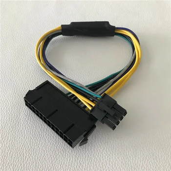 

ATX 24Pin Female to Motherboard 8Pin Male for DELL Optiplex 3020 7020 9020 T1700 Server Adapter Power Cable Cord 30cm 18AWG