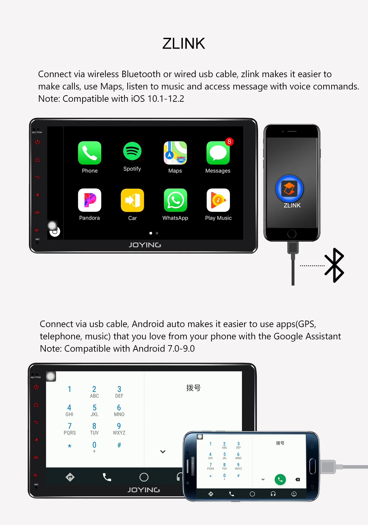 Flash Deal Android 8.1 2 din car radio Octa Core 4GB+64GB 10.1"IPS 1280*720 HD support 4G /wireless Carplay /DSP/SWC radio cassette player 5