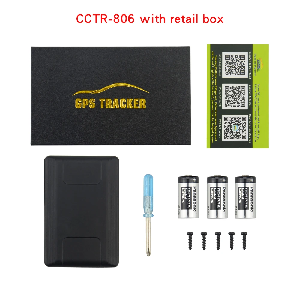 Gps+ LBS GSM Магнитный gps трекер CCTR-806 слежения за автомобилем-устройство Портативный долгий срок службы Низкая потеря батареи отслеживание мобильным приложением - Цвет: With box